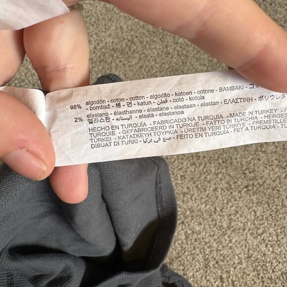 Zara size 9-10Y ribbed butterfly tee Grey cutout - Picture 8 of 8